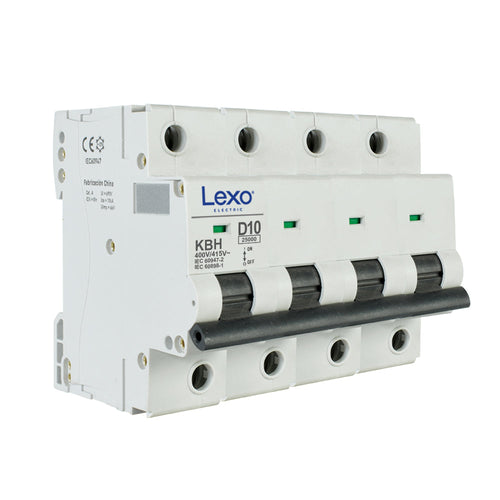 Interruptor automático 4X25A curva D 25kA