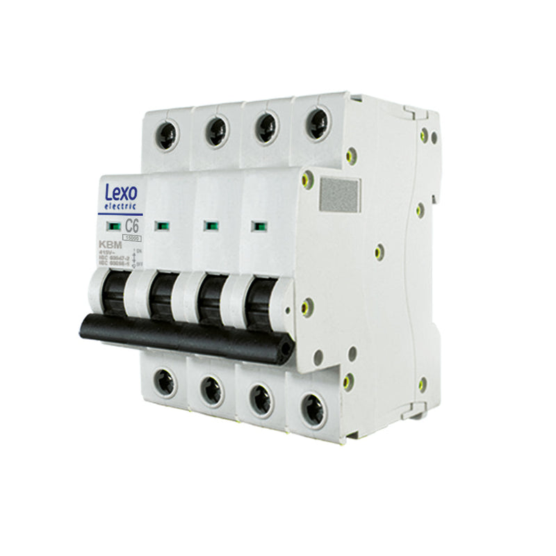 INTERRUPTOR AUTOMÁTICO 4X6A CURVA C 15KA