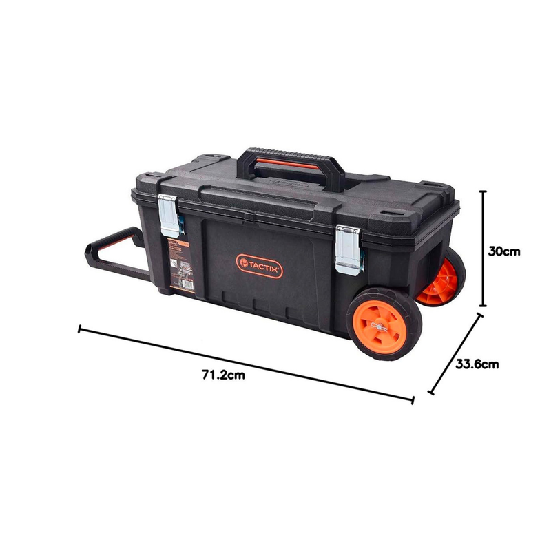 CAJA HERRAMIENTAS TACTIX #320394 28" PLAST.C/RUEDAS 71.2X33.6X30.0 CM