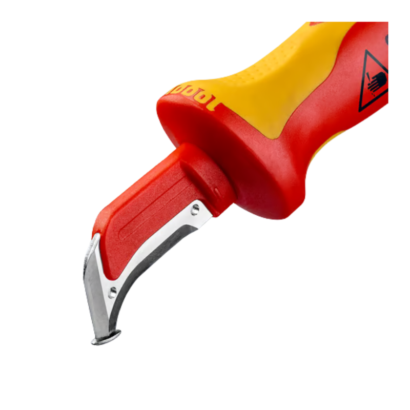 Cuchillo pelacable pta. chata 1000v. (9855) - KNIPEX