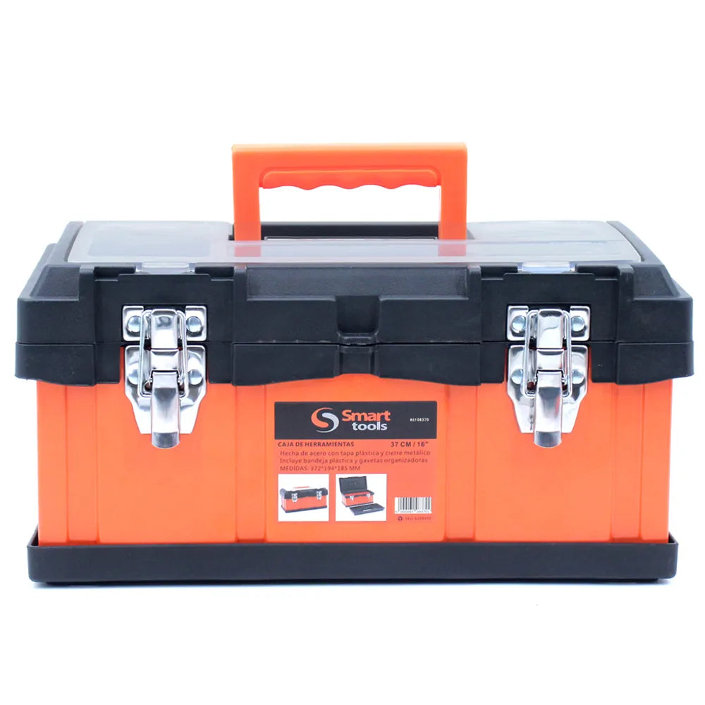CAJA HERR. 16” Acero/Plastico con cierre metálico
