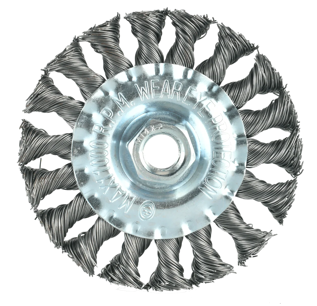 GRATA CIRCULAR ACERO TRENZADO 4 M14X2