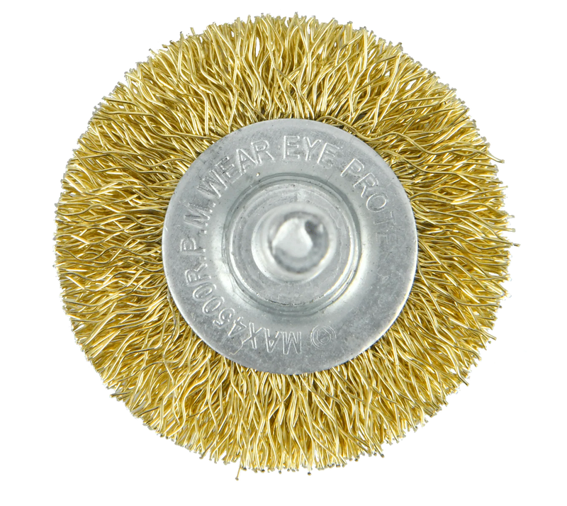 GRATA CIRCULAR ACERO ONDULADO 1 1/2 C/VASTAGO