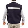 CHALECO GEOLOGO POPLIN ALASKA C/CINTA AZUL XXL