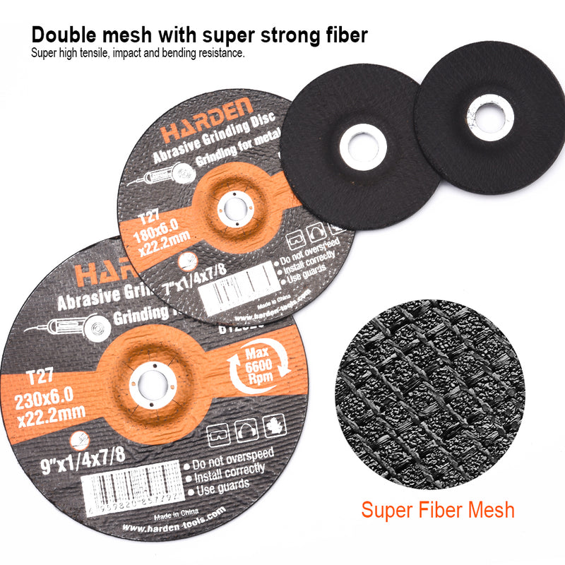 Disco de Desbaste para Metal 180 x 6.0 x 22.2 mm - HARDEN
