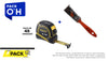Pack 48 unidades HUINCHA 5.0 MTS.X 3/4 GLOBAL PLUS (30-615) + Brocha