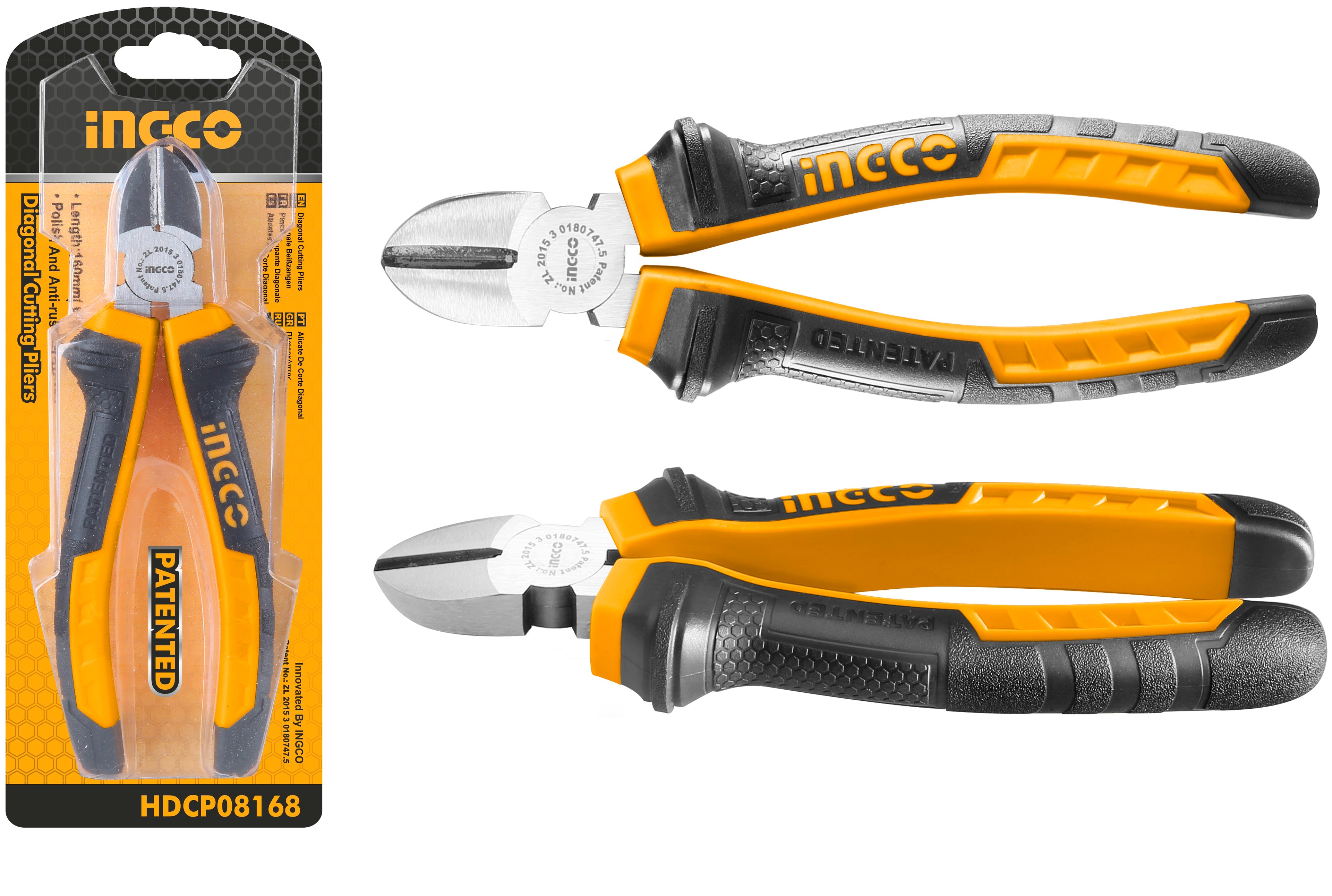 ALICATE INGCO - 160 MM /6" CORTE DIAGONAL # HDCP08168