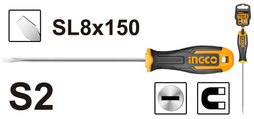 ATORNILLADOR INGCO CARPINTERO 8.0 x150 MM # HS688150(OF)