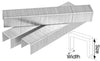 GRAPA INGCO 7/16" ANCHO 0.7 MM CAJA 1.000 PZAS # STS0112