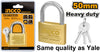 CANDADO INGCO 50 MM C/3 LLAVES # DBPL0502