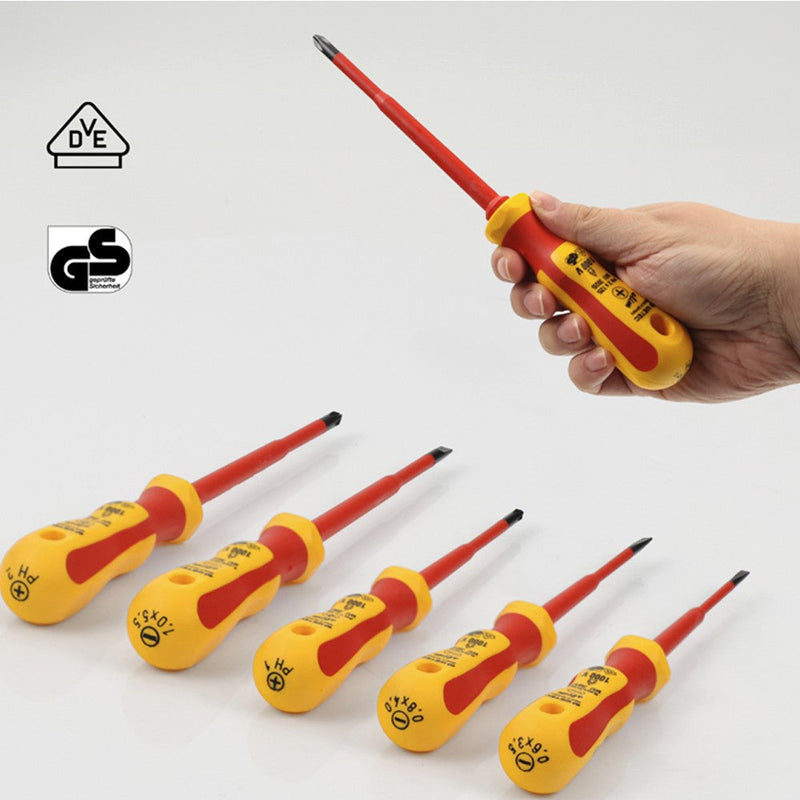 Set de 5 Atornilladores Aislados a 1000V Slim