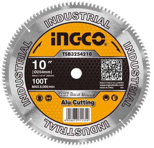 SIERRA CIRCULAR INGCO P/ALUMINIO 10" X 100 DTS.# TSB3254210