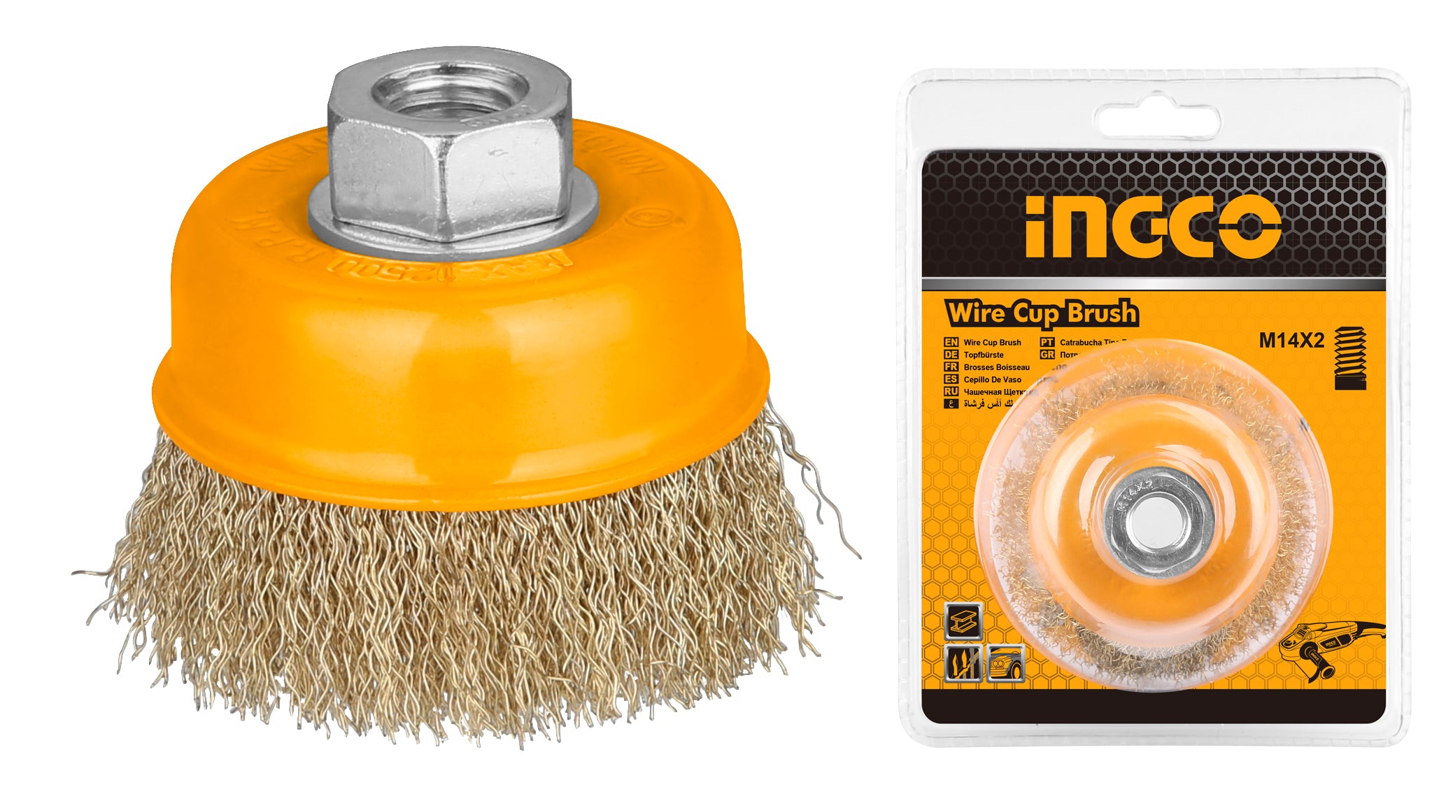 ESCOBILLA INGCO DE COPA P/ESMERIL LISA FINA 100 MM # WB11001