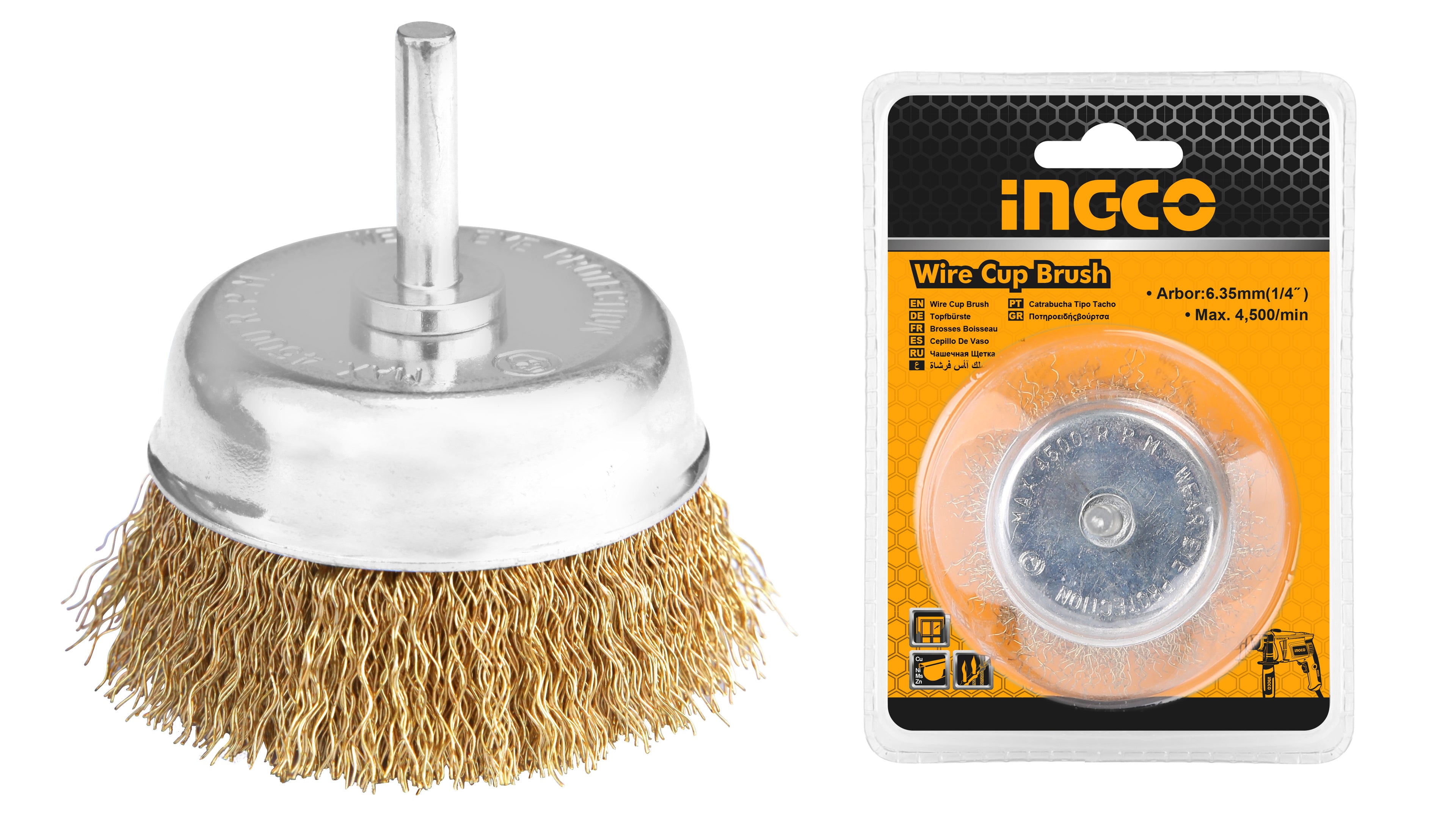 ESCOBILLA INGCO DE COPA P/TALAD.GRUESA 2" # WB30501