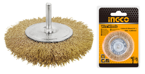 ESCOBILLA INGCO CIRCULAR P/TALAD.GRUESA 4" # WB41001