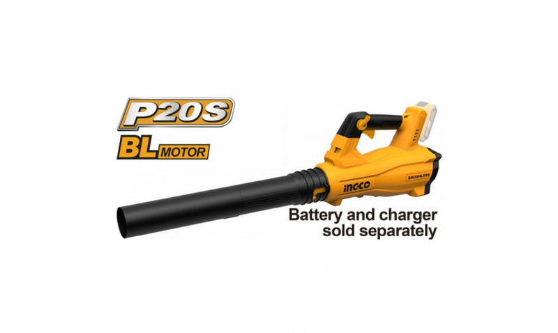 SOPLADOR SIN CARBONES INGCO INALAMB.20V S/BATERIA-S/CARGADOR # CABLI20428