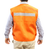 CHALECO GEOLOGO GABARDINA ALASKA C/CINTA NARANJO XXL