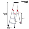 ESCALERA ALUMINIO TIJERA 3 PELDAÑOS MAGNA