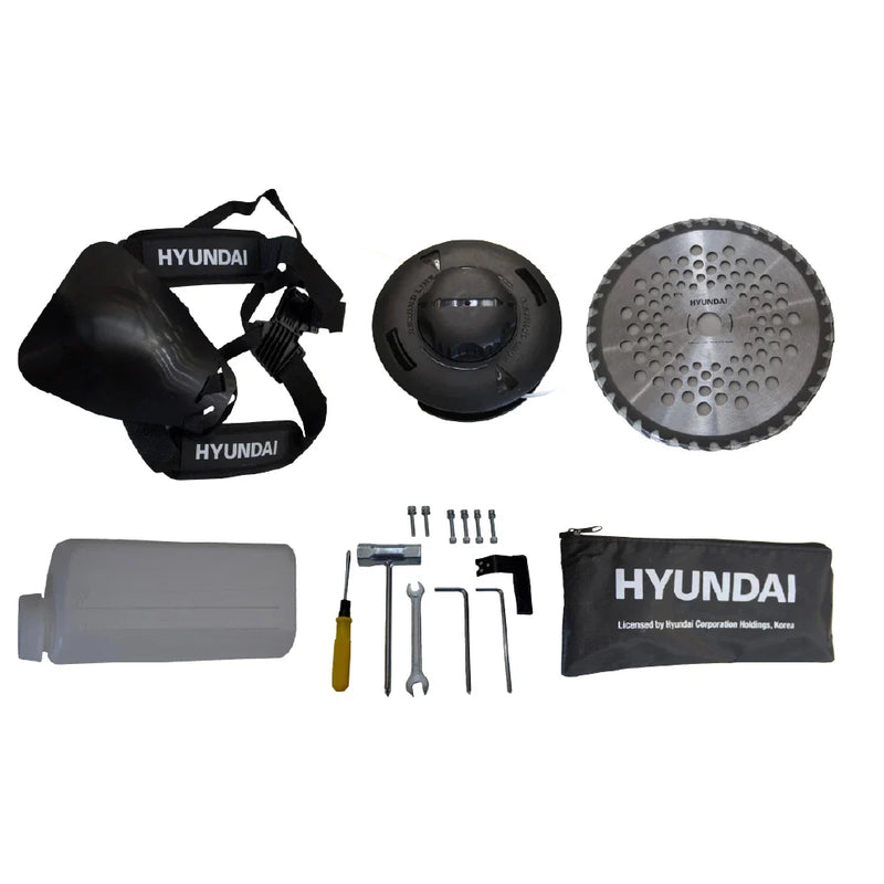 Desbrozadora Hyundai 1.9 HP 52cc a Gasolina - HYUNDAI