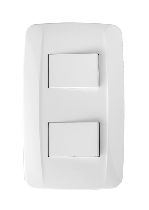 Interruptor doble Blanco