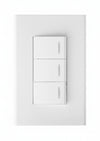 Modulo interruptor triple blanco Blanco