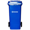 CONTENEDOR DE BASURA CON RUEDAS AZUL 120 LTS.