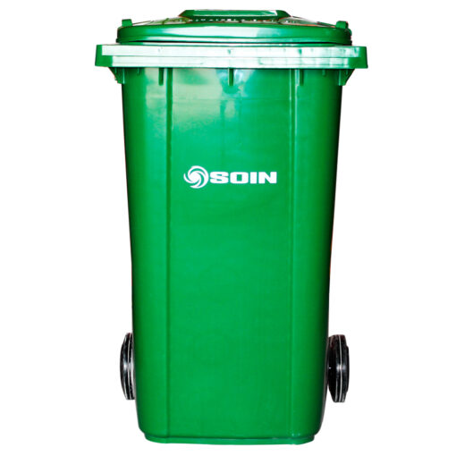 CONTENEDOR DE BASURA CON RUEDAS VERDE 240 LTS.