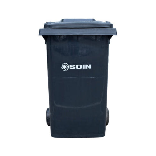 CONTENEDOR DE BASURA CON RUEDAS GRIS 360 LTS.