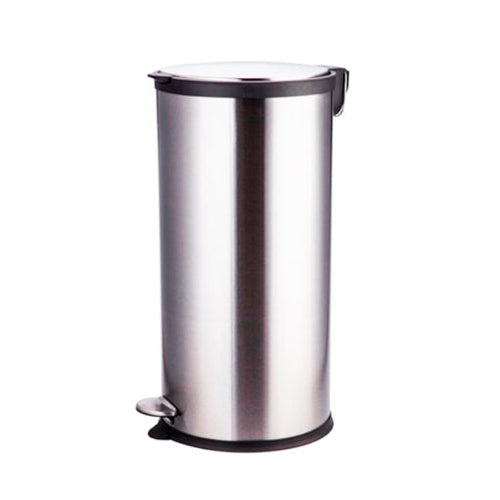 BASURERO ACERO INOX CIERRE SUAVE 30LT