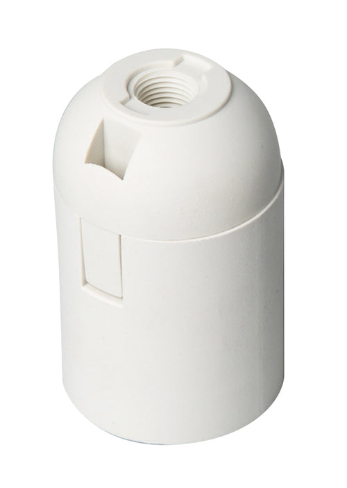 Portalampara plastico bornera Blanco