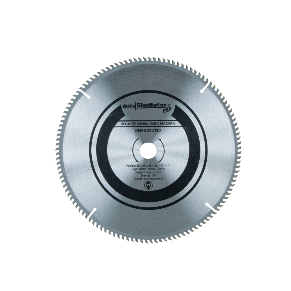 DISCO DE SIERRA 12" x 2.0mm 120 DTES HSM 8305/120