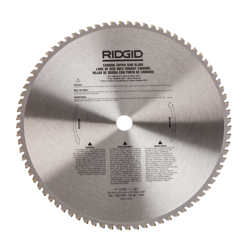 Disco s.circular 14 80 dts. pta/carburo (71692) - RIDGID