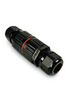 Conector copla 3 polos IP68 Negro