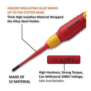 Set de destornilladores aislados 8 piezas 1000V 802008 - HARDEN