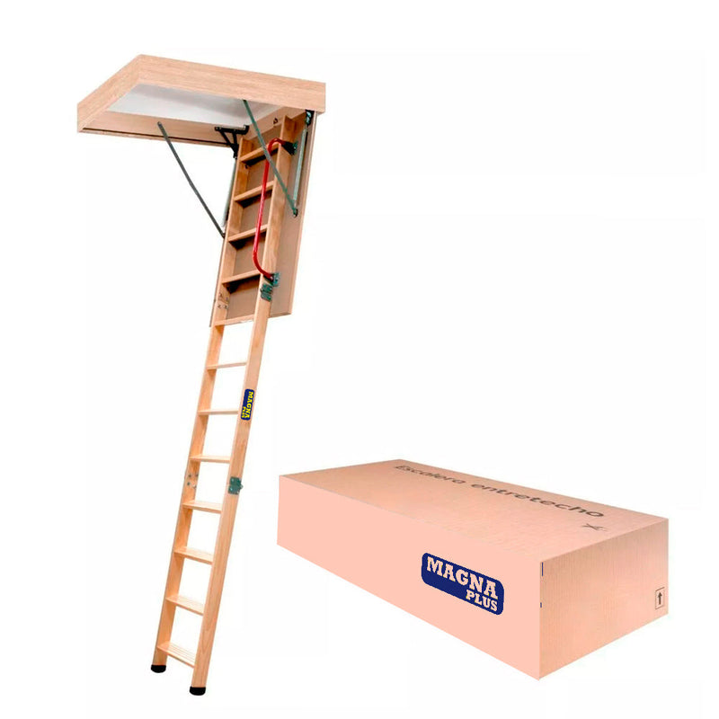 ESCALERA DE ATICO ENTRETECHO MADERA 280 CM MAGNA PLUS