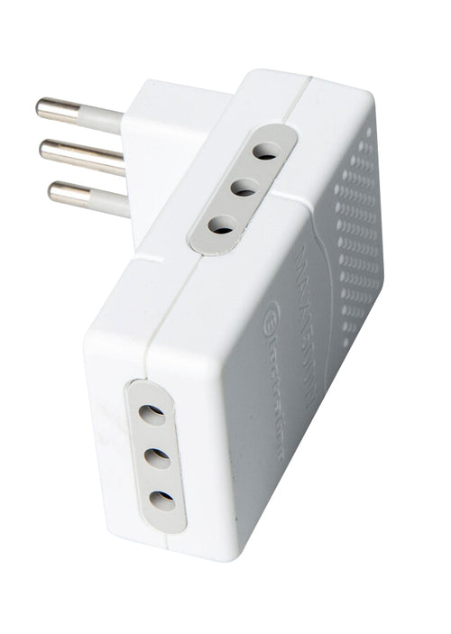 Adaptador Triple salvaespacio Blanco