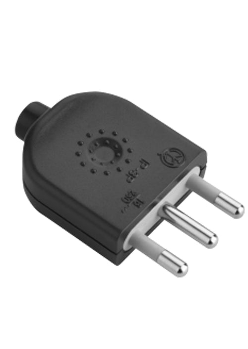 Macho volante 16A 2P+T Negro