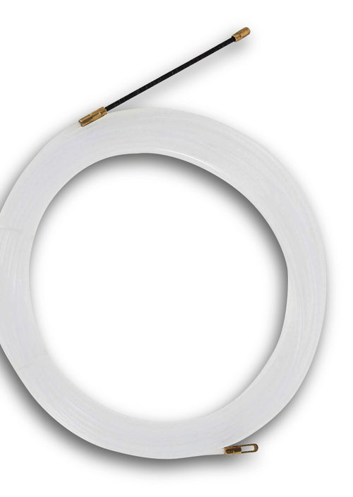 Pasacable nylon 10 mts, 3mm Blanco