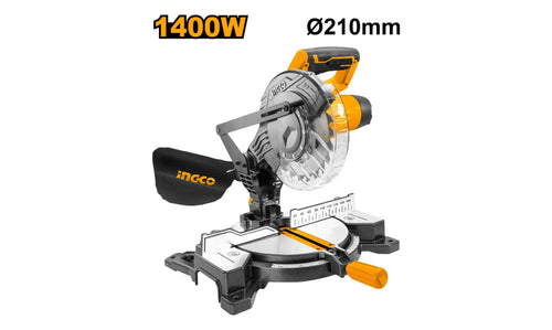 SIERRA INGLETEADORA INGCO 8"/210MM 1400 WATTS #BMS14002(OF)