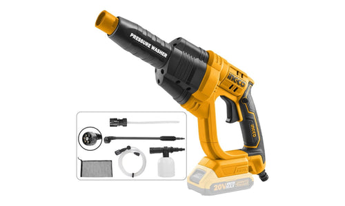 HIDROLAVADORA INGCO INALAMBRICA 20V 24.8 BAR S/ BATERIA- S/ CARGADOR CAUDAL 2.2L/MIN #CPWLI2008