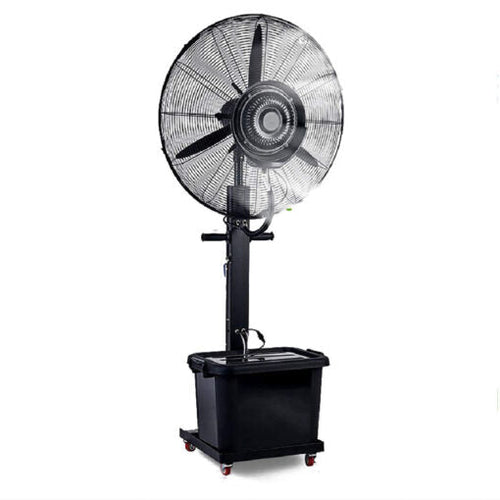 VENTILADOR INDUSTRIAL DE PEDESTAL CON NEBULIZADOR 26 PULGADAS