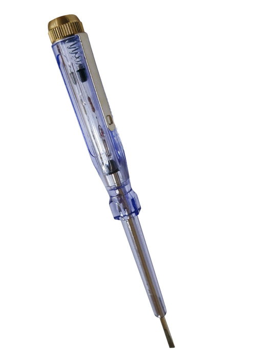 Atornillador buscapolos 190mm cabeza plana 4mm Azul
