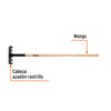 RASTRILLO Y AZADON 2 EN 1 TRUPER MANGO MADERA 48" # MAC (17891)
