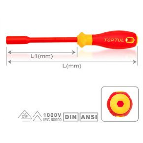 ATORNILLADOR HEXAGONAL AISLADO 10 MM