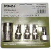 Kit de 5 acoples rapidos (5pcustype) - MUZI