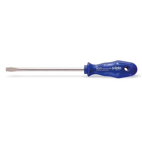 Destornill.plano 4.0x100mm m/azul (90004310) - FELO