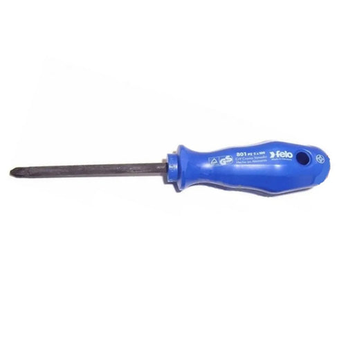 Destornill.cruz pz3 8.0x150mm m/azul (90130510) - FELO