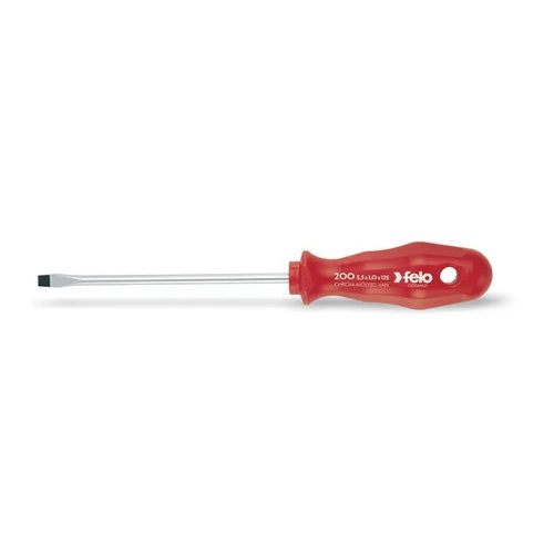 Destornill.plano 3.0x 80mm m/rojo (20003290) - FELO