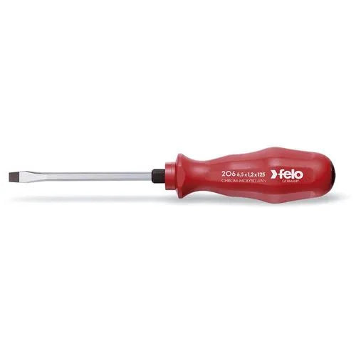 Destornill.plano 6.5x125mm hexag.m/rojo (20606590) - FELO