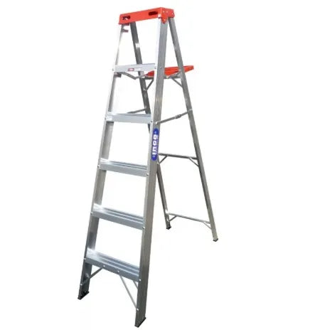 Escalera tijera alum.152 mt 5 pel.roja (10545807) - INCO